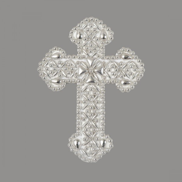 Σταυρός ασημένιο πλάγιος για δίσκο μνημοσύνου