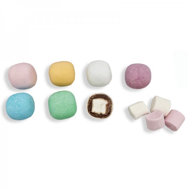 Κουφέτα marshmallows balls ανάμεικτα με γεύση τσιχλόφουσκα