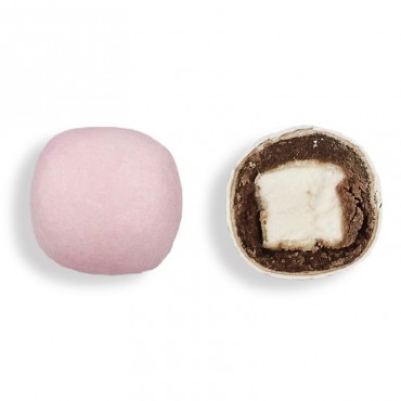 Κουφέτο marshmallow balls ροζ με γεύση τσιχλόφουσκα 