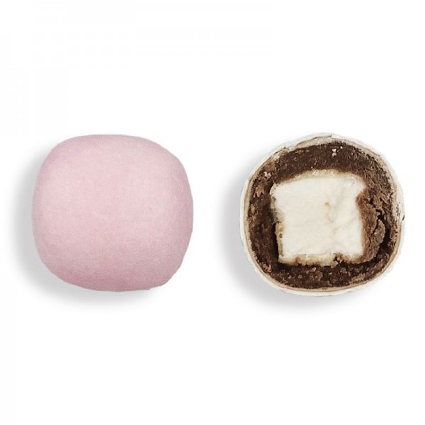 Κουφέτο marshmallow balls ροζ με γεύση τσιχλόφουσκα 