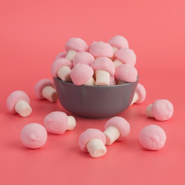 Marshmallow σε σχήμα μανιτάρι 