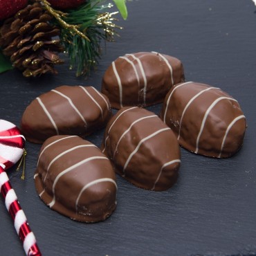 Μελομακάρονα με επικάλυψη σοκολάτα γάλακτος